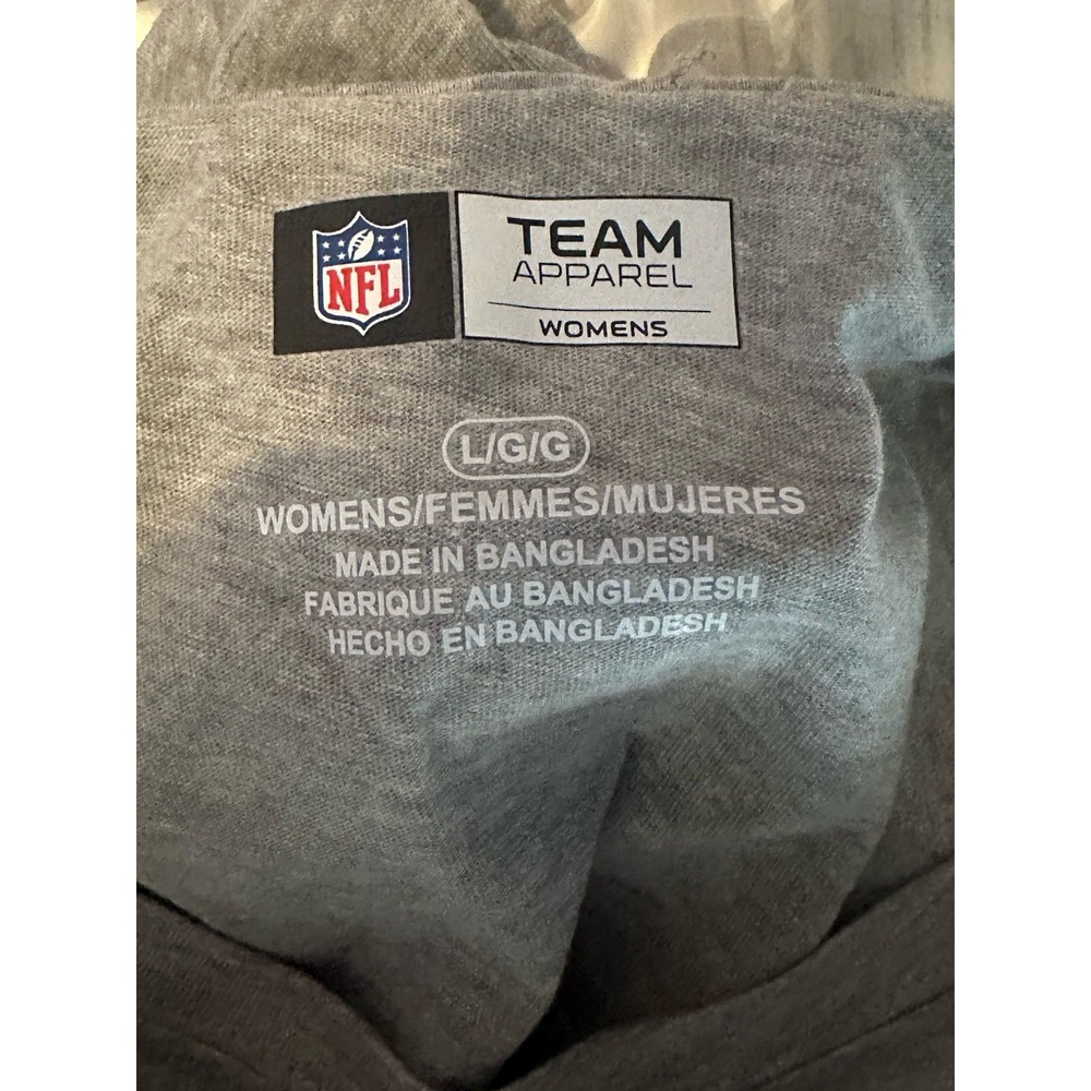 Unique Philadelphia Eagles T-Shirt Womens Large Gray Heather Pocket Back Graphic - Picture 5 of 6